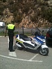 Polizei mit roller